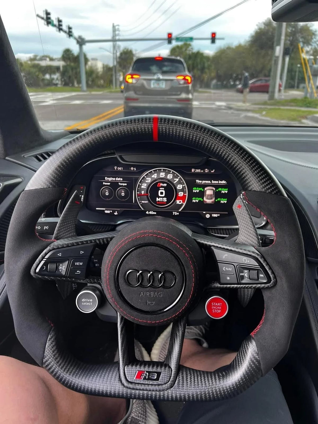 AUDI R8/TT STYLE CUSTOMIZABLE STEERING WHEEL (FITS 2010+ ALL MODELS)