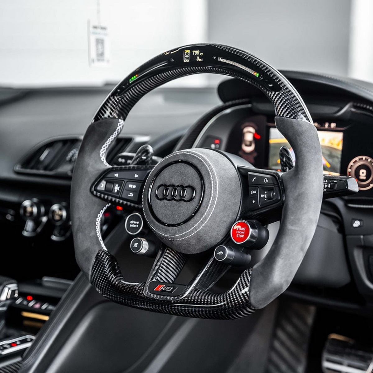 AUDI R8/TT STYLE CUSTOMIZABLE STEERING WHEEL (FITS 2010+ ALL MODELS)