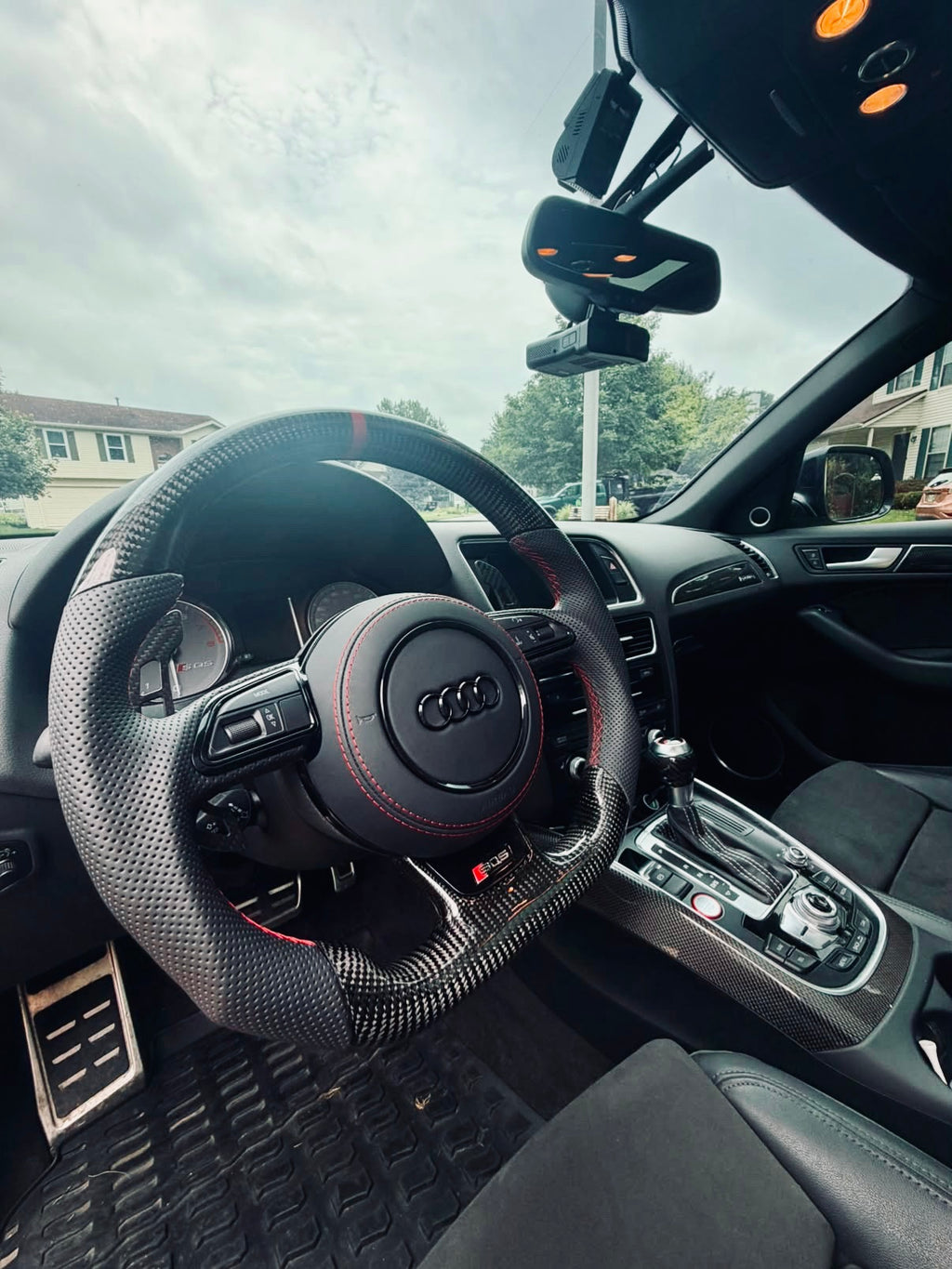 AUDI A/S/RS STYLE (1ST GEN) CUSTOMIZABLE STEERING WHEEL (FITS 2013 - 2016 MODELS)