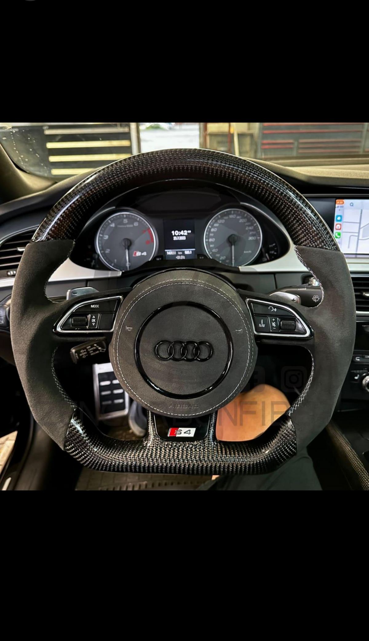AUDI A/S/RS STYLE (1ST GEN) CUSTOMIZABLE STEERING WHEEL (FITS 2013 - 2016 MODELS)