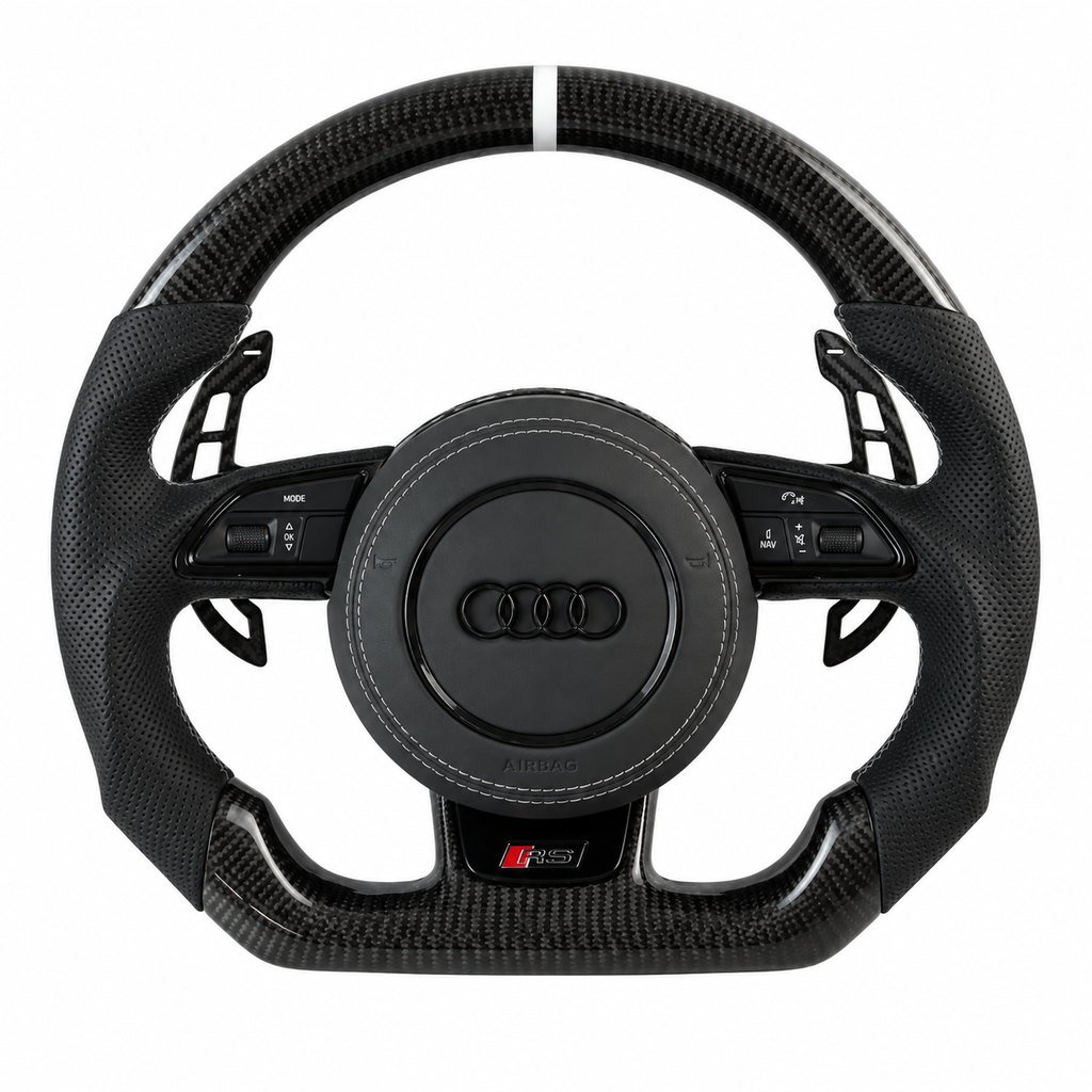 AUDI A/S/RS STYLE (1ST GEN) CUSTOMIZABLE STEERING WHEEL (FITS 2013 - 2016 MODELS)