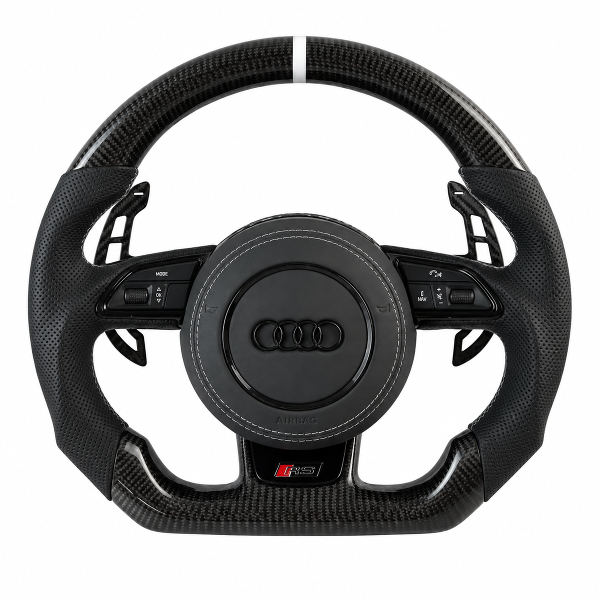 AUDI A/S/RS STYLE (1ST GEN) CUSTOMIZABLE STEERING WHEEL (FITS 2013 - 2016 MODELS)