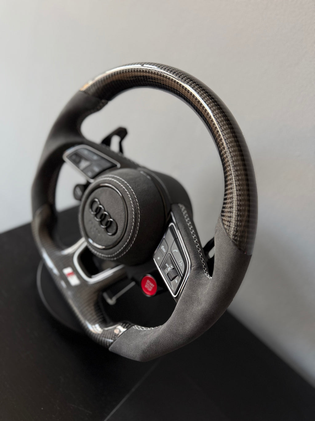 Audi Custom Carbon Fiber & Alcantara Steering Wheel
