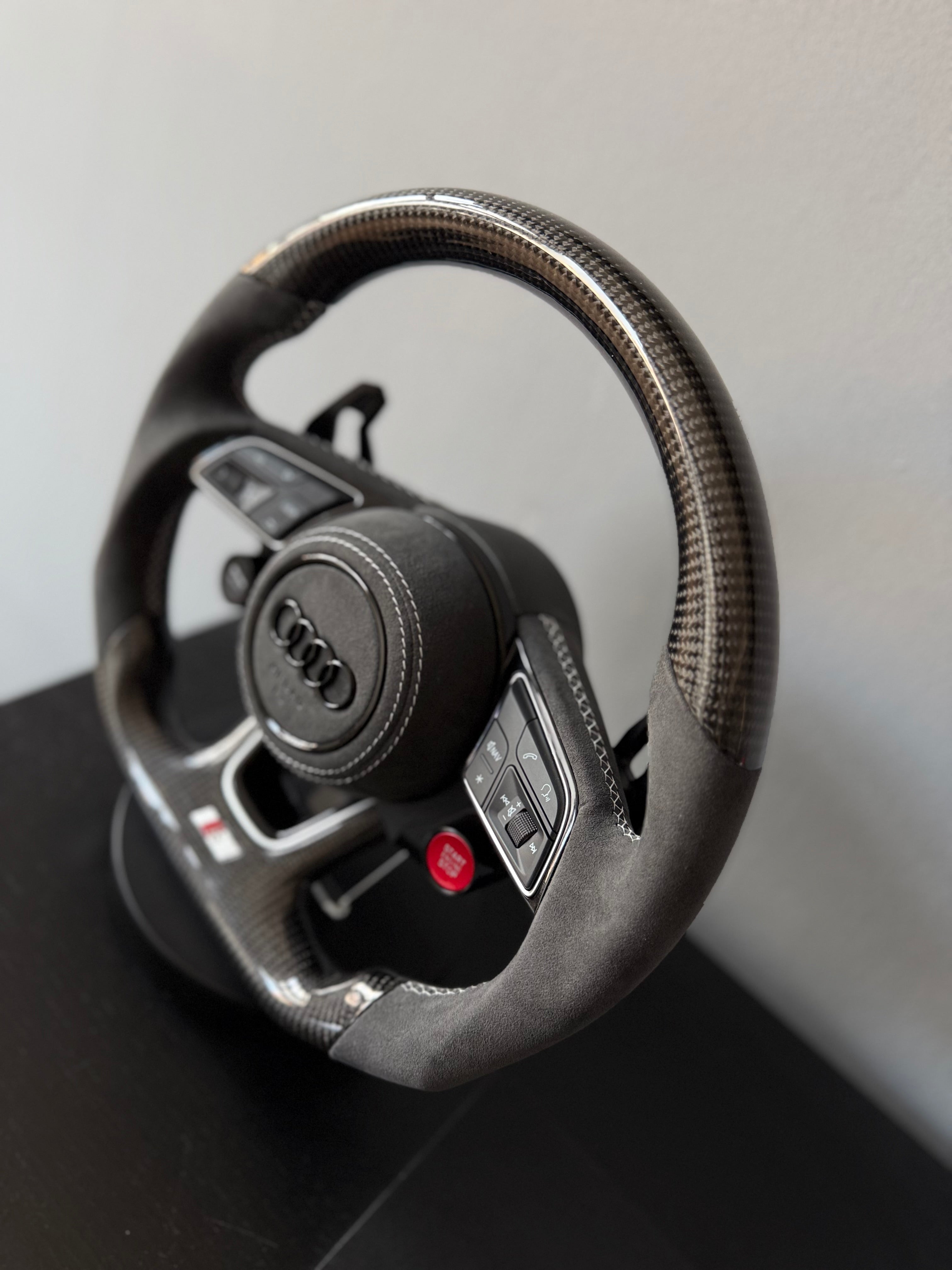 Audi Custom Carbon Fiber & Alcantara Steering Wheel